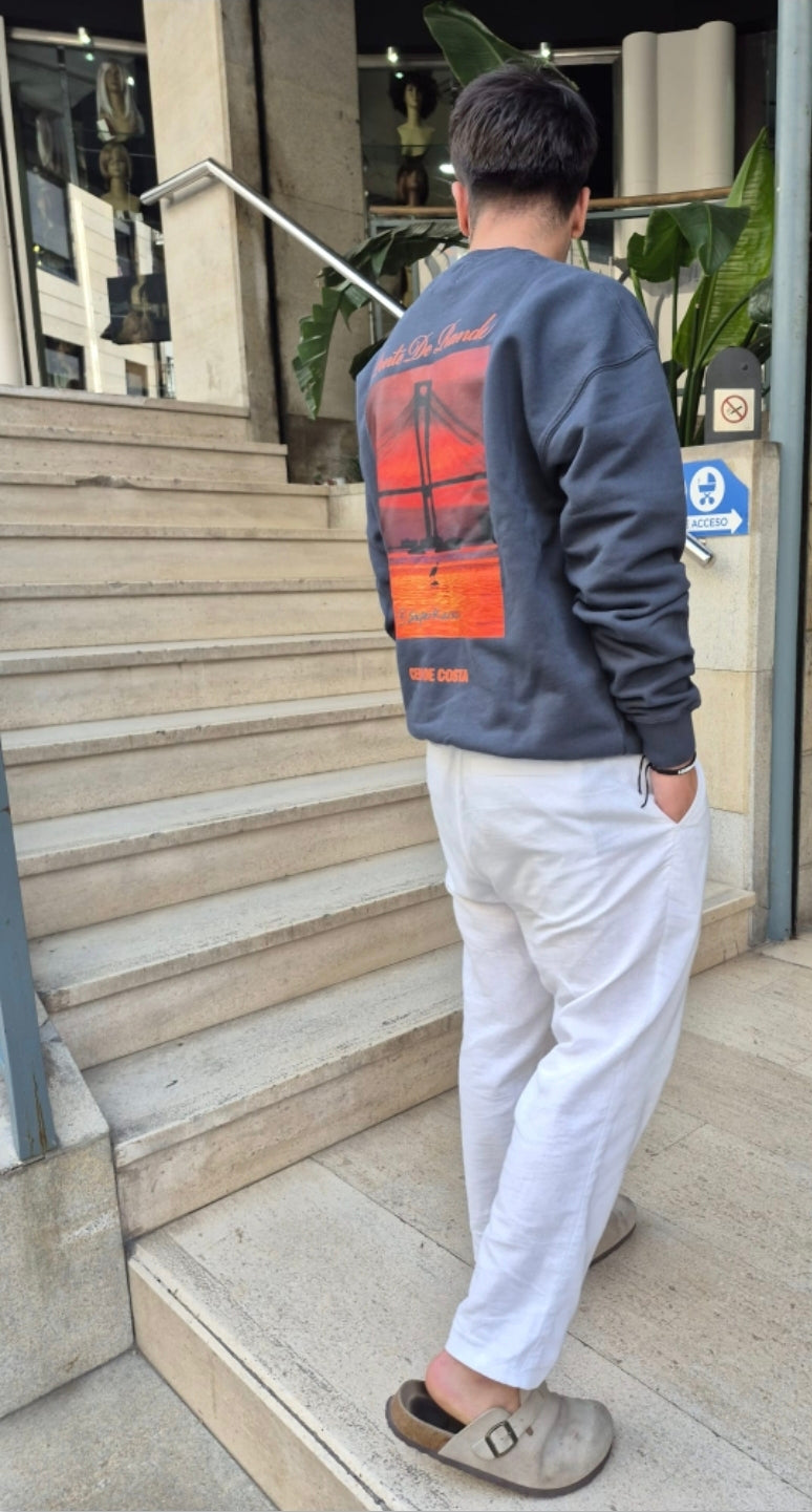 SUDADERA “PONTE DE RANDE” ANTRACITA FOTO EDICIÓN LIMITADA SUPERKARMEN
